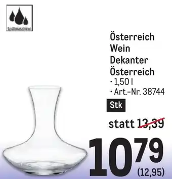 Metro Österreich Wein Dekanter Österreich Angebot