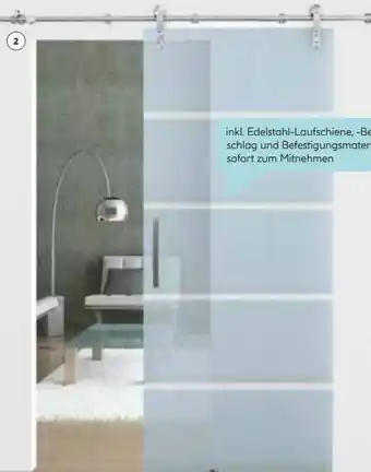Hellweg Ganzglas-schiebetür edelstahl open Angebot