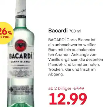 MPreis Bacardi 700 ml Angebot
