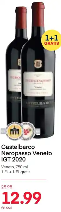 MPreis Castelbarco Neropasso Veneto IGT 2020 Veneto, 750 ml, Angebot