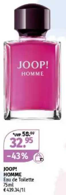 Müller JOOP! HOMME Eau de Toilette 75 ml Angebot