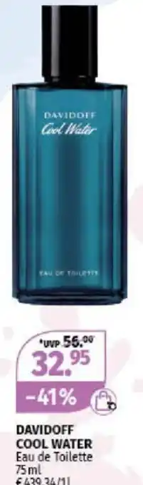Müller DAVIDOFF COOL WATER Eau de Toilette 75ml Angebot