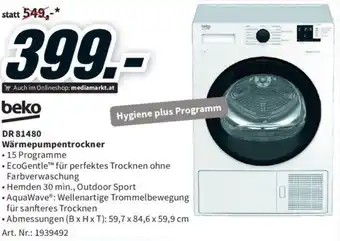 beko DR 81480 Wärmepumpentrockner