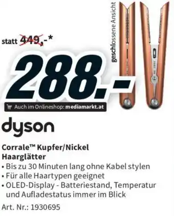 Media Markt dyson Corrale™ Kupfer/Nickel Haarglätter Angebot