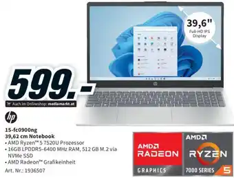 Media Markt hp 15-fc0900ng 39,62 cm Notebook Angebot