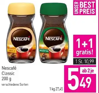 Sutterlüty Nescafé Classic 200 g Angebot
