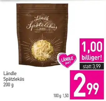 Sutterlüty Ländle Spätzlekäs 200 g Angebot
