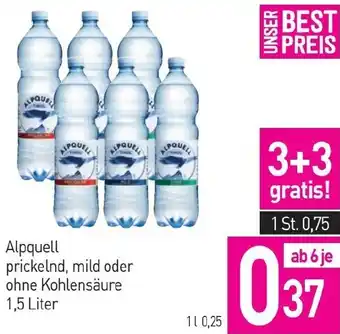 Sutterlüty Alpquell prickelnd, mild oder ohne Kohlensäure 1,5 Liter Angebot