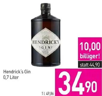 Sutterlüty Hendrick's Gin 0,7 Liter Angebot