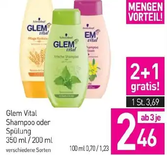 Sutterlüty Glem Vital Shampoo oder Spülung 350 ml/200 ml Angebot