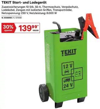 Lagerhaus TEKIT Start- und Ladegerät Angebot