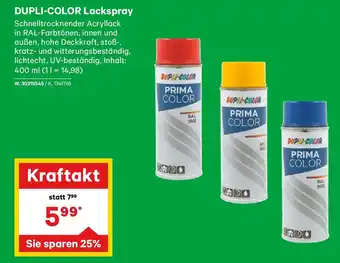 Lagerhaus DUPLI-COLOR Lackspray Angebot