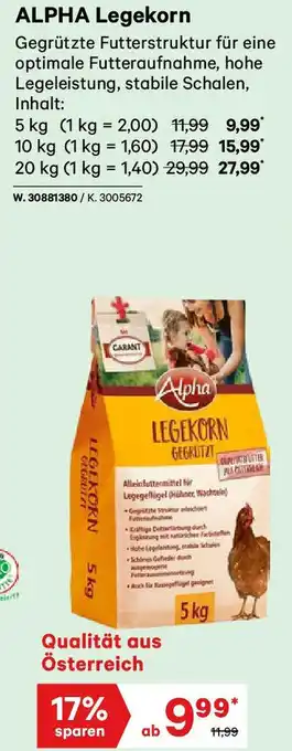 Lagerhaus ALPHA Legekorn Angebot