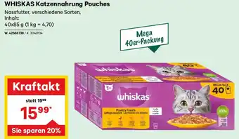 Lagerhaus WHISKAS Katzennahrung Pouches Angebot