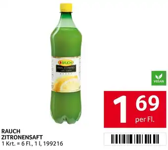 Transgourmet RAUCH ZITRONENSAFT per Fl. Angebot