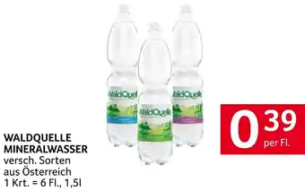 Transgourmet WALDQUELLE MINERALWASSER per Fl. Angebot