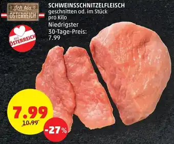 PENNY SCHWEINSSCHNITZELFLEISCH Angebot