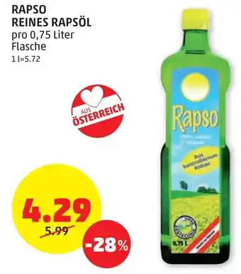 RAPSO REINES RAPSÖL