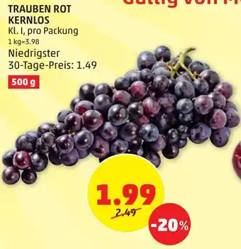 PENNY TRAUBEN ROT KERNLOS Angebot