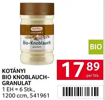 Transgourmet KOTÁNYI BIO KNOBLAUCH-GRANULAT per Stk. Angebot