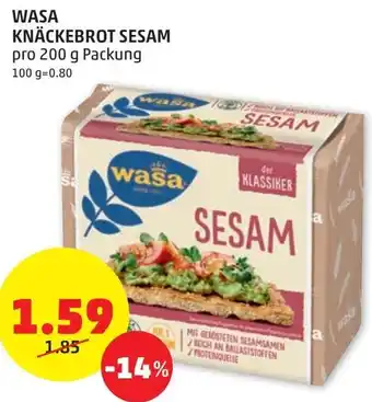 PENNY WASA KNÄCKEBROT SESAM Angebot