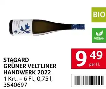 Transgourmet STAGARD GRÜNER VELTLINER HANDWERK 2022 Angebot
