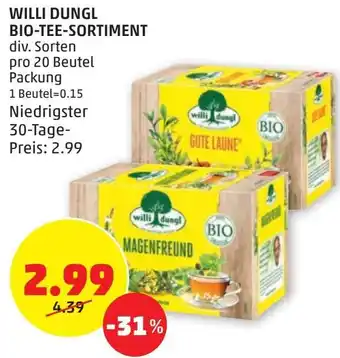 PENNY WILLI DUNGL BIO-TEE-SORTIMENT Angebot