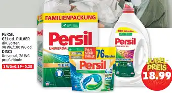 PENNY PERSIL GEL od. PULVER Angebot
