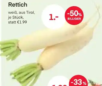 MPreis Rettich Angebot