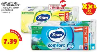 PENNY ZEWA COMFORT TOILETTENPAPIER Angebot