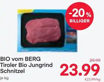 MPreis BIO vom BERG Tiroler Bio Jungrind Schnitzel Angebot