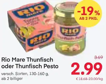MPreis Rio Mare Thunfisch oder Thunfisch Pesto versch. Sorten, 130-160 g Angebot