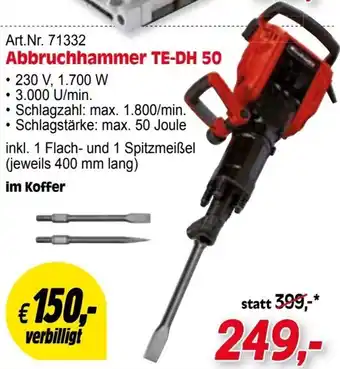 Zgonc Abbruchhammer TE-DH 50 Angebot