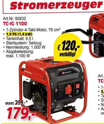 Zgonc Stromerzeuger TC-IG 1100 Angebot