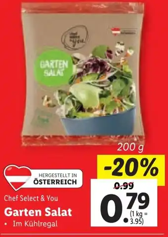 Lidl Chef Select & You Garten Salat 200 g Angebot
