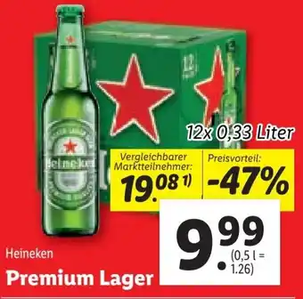 Lidl Heineken Premium Lager 12x 0,33 Liter Angebot