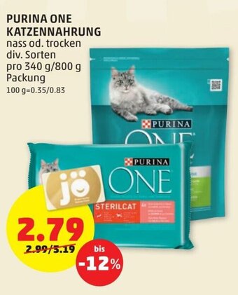 PENNY Purina One Katzennahrung Angebot