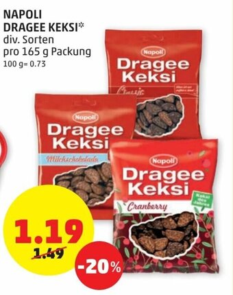 PENNY Napoli Dragee Keksi 165g Angebot