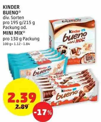 PENNY Kinder Bueno, Mini Mix Angebot