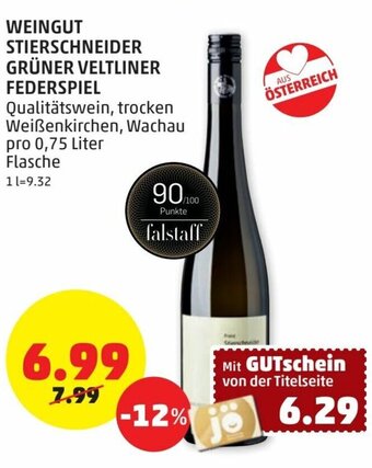 PENNY Weingut Stierschneider Grüner Veltliner Federspiel Angebot