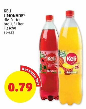 PENNY Keli Limonade 1,5 Liter Angebot