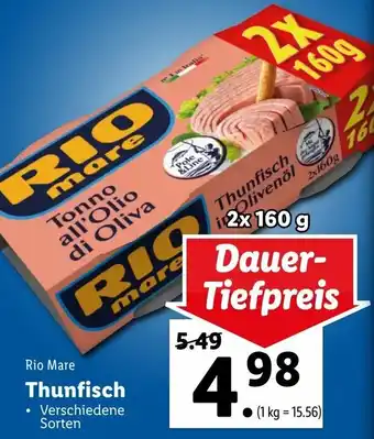 Lidl Thunfisch 2x160g Angebot