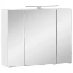 Möbelix Spiegelschrank kopenhagen led 3 türen 80x64x20 cm Angebot