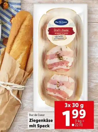 Lidl Ziegenkäse Mit Speck 3x30g Angebot