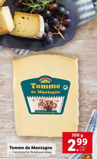 Lidl Tomme De Montagne 300g Angebot