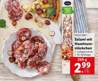 Lidl Salami Mit Haselnuss-Stückchen 250g Angebot