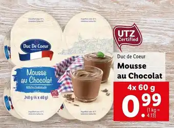 Lidl Mousse Au Chocolar 4x60g Angebot