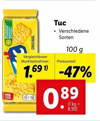 Lidl Tuc 100g Angebot