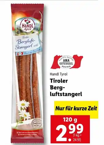Lidl Tiroler Berg-Luftstangerl 120g Angebot