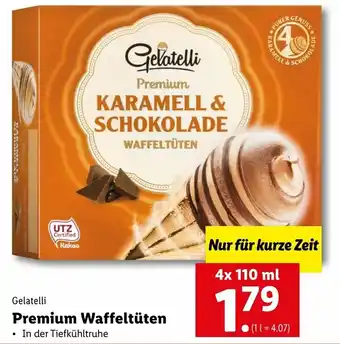Lidl Premium Waffeltüten 4x110 ml Angebot